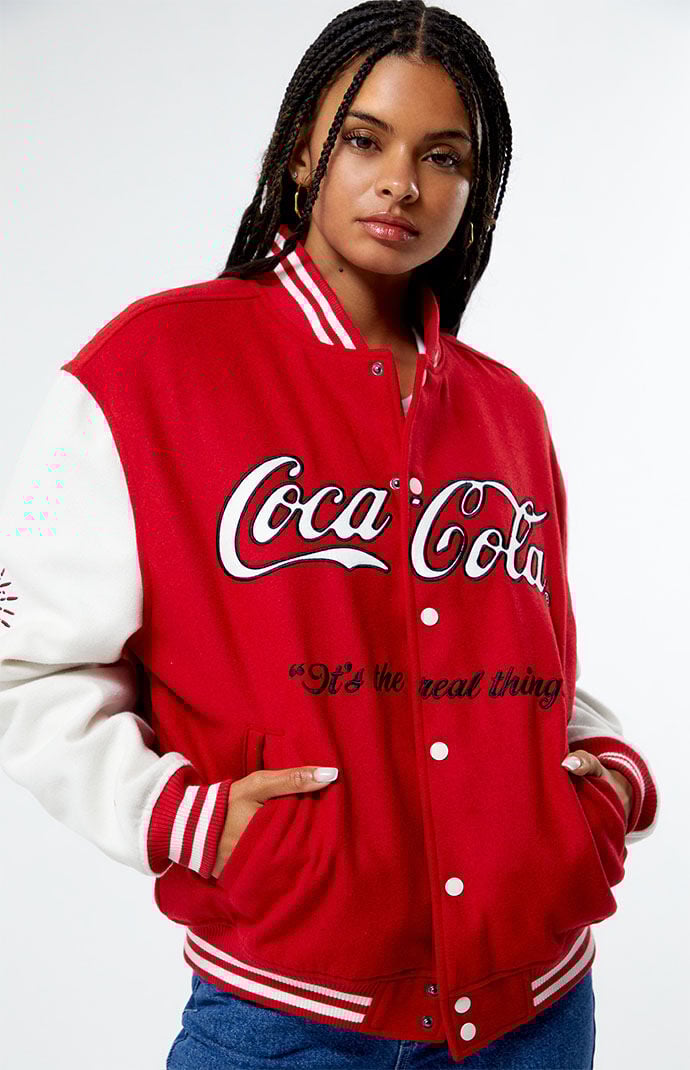 Coca Cola By PacSun Varsity Bomber Jacket PacSun