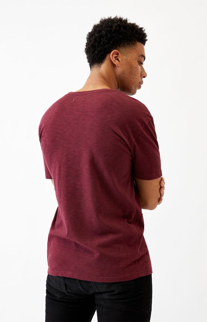 Burgundy Slub T-Shirt