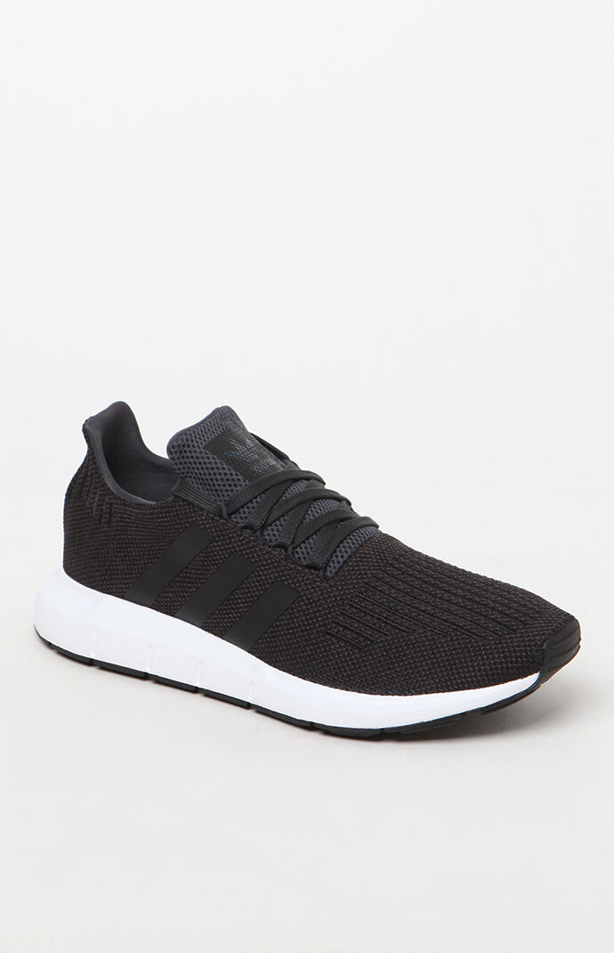 adidas Swift Run Black White Shoes PacSun