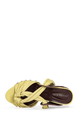 Women's Aruba Yellow Block Sandals image number 4