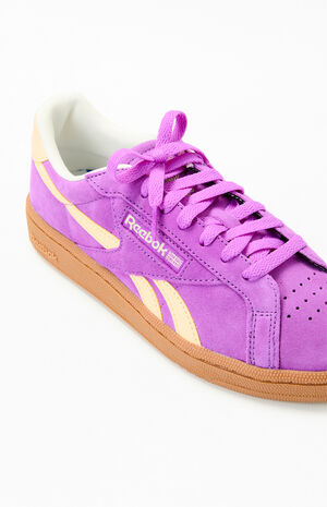 Women's Purple Club C Grounds UK Sneakers image number 6