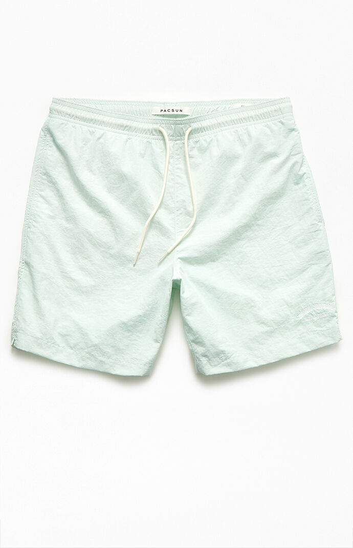 Collegiate Solid Swim Trunks