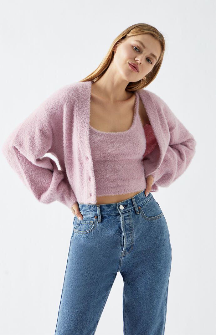 Fuzzy Sweater Tank Top