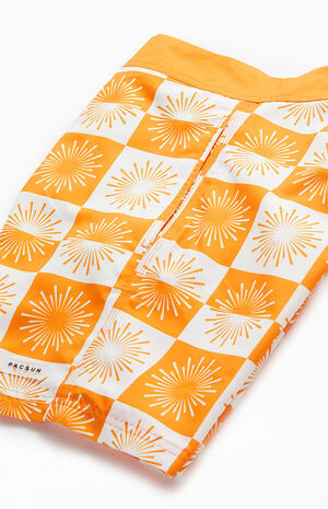 Orange Floral 17" Boardshorts image number 4