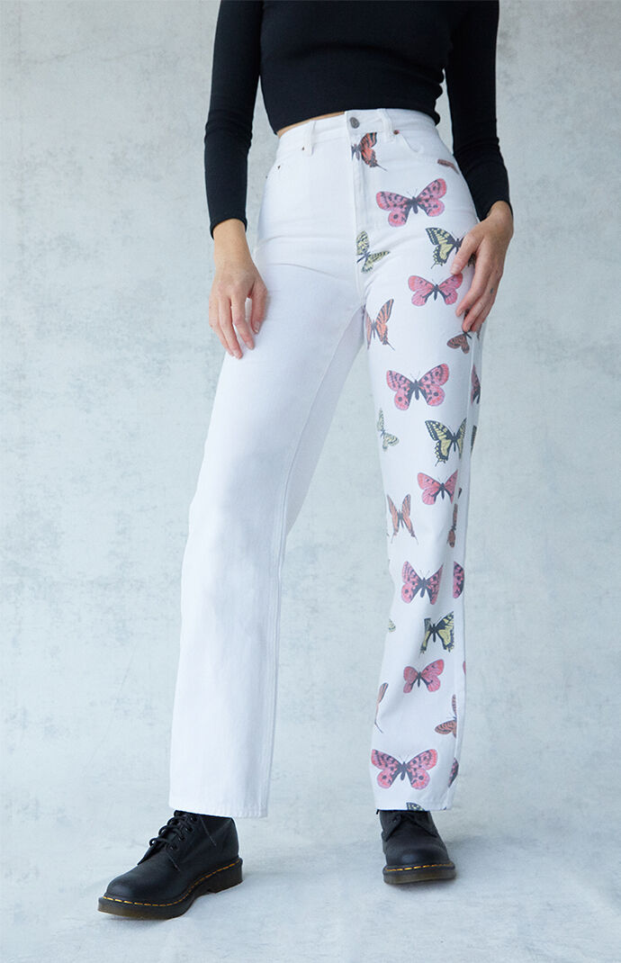 PacSun Butterfly '90s Boyfriend Jeans 