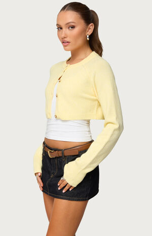 Morgynne Cropped Knit Cardigan image number 2