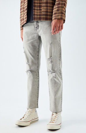 Gray Ripped Vintage Loose Jeans image number 2