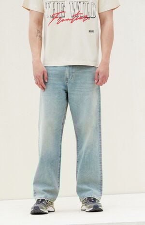 Light Wash Baggy Jeans image number 1