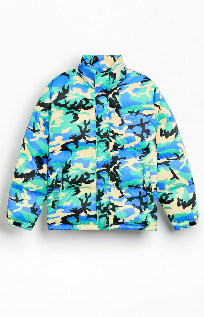 Awake NY Camo Nylon Puffer Jacket