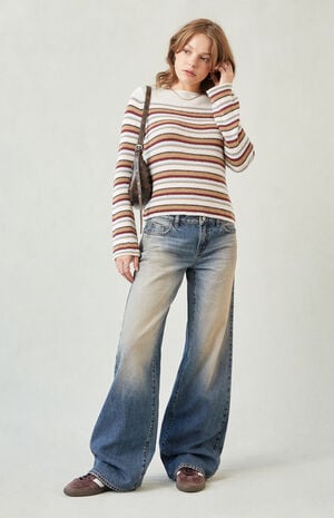 Pacsun Casey Low Rise Baggy Jeans Dark Blue Tinted | PacSun