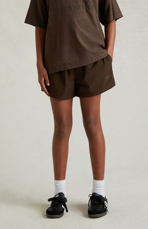 Essentials Wood Nylon Running Shorts image number 3