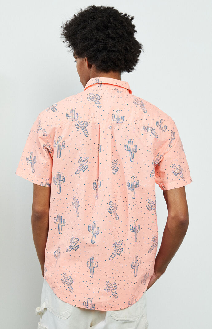 Cactus Short Sleeve Button Up Shirt