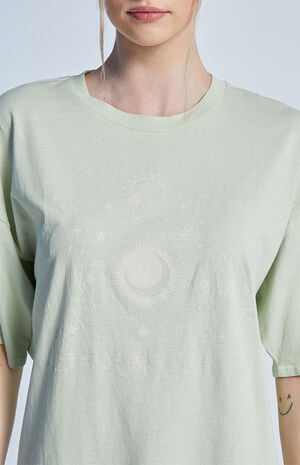 Cosmic Arch Stars Oversized T-Shirt image number 2