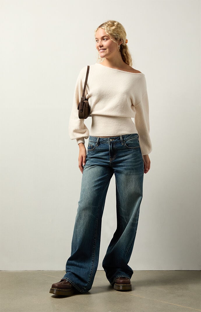 Your Favorite Harley Off-The-Shoulder Sweater