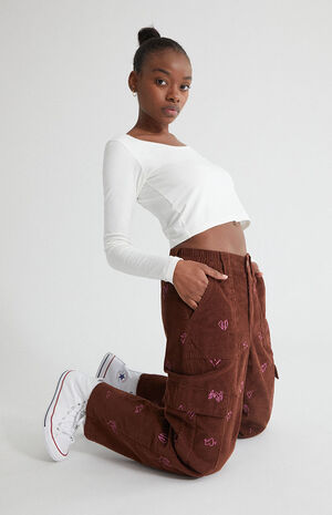 Heartbreaker Corduroy Cargo Elastic Waist Pants image number 6