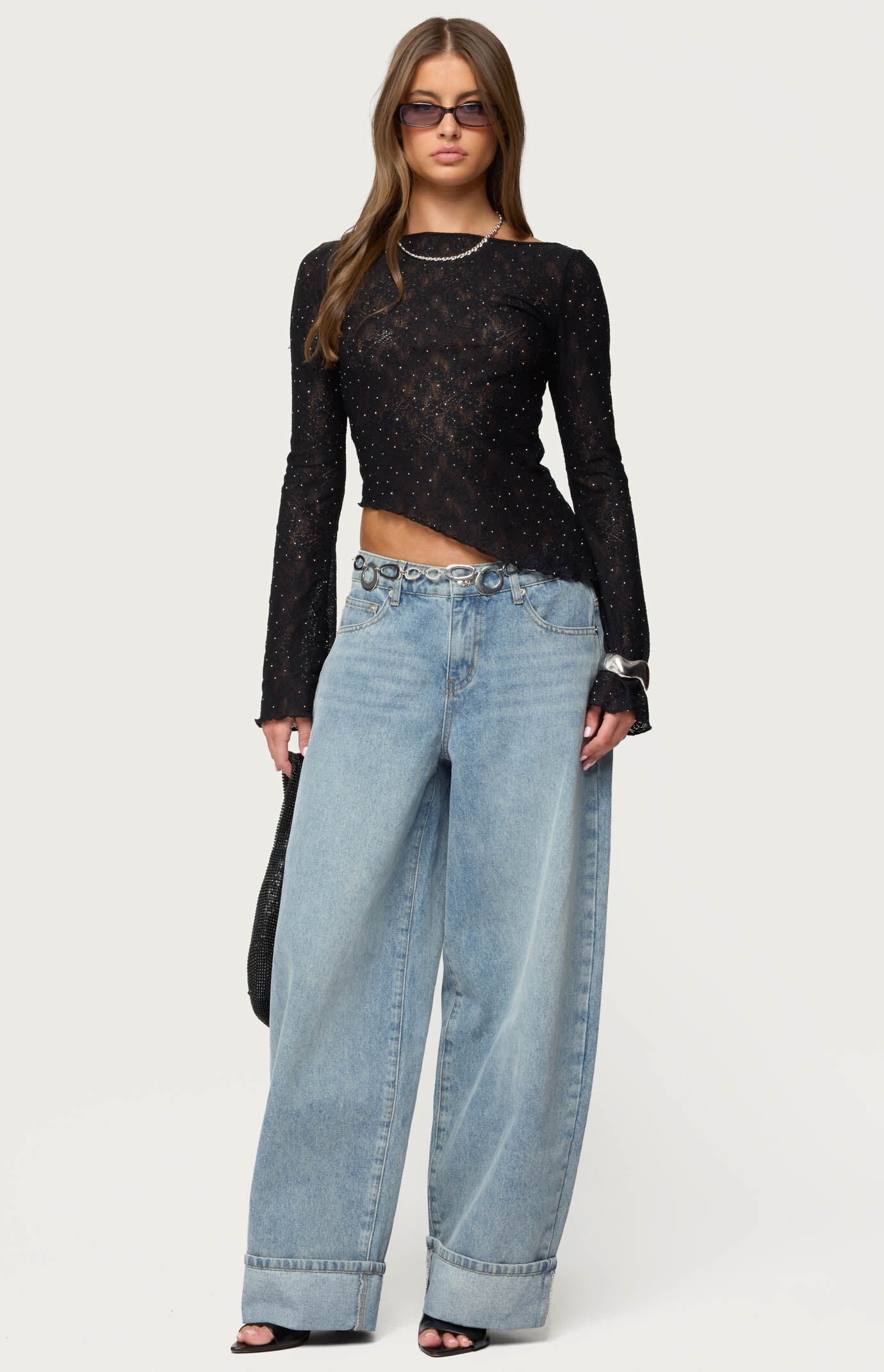 トップス theredthread S sheer asymmetric tops Edikted Joy Asymmetric Sheer Mesh Tube Top | PacSun