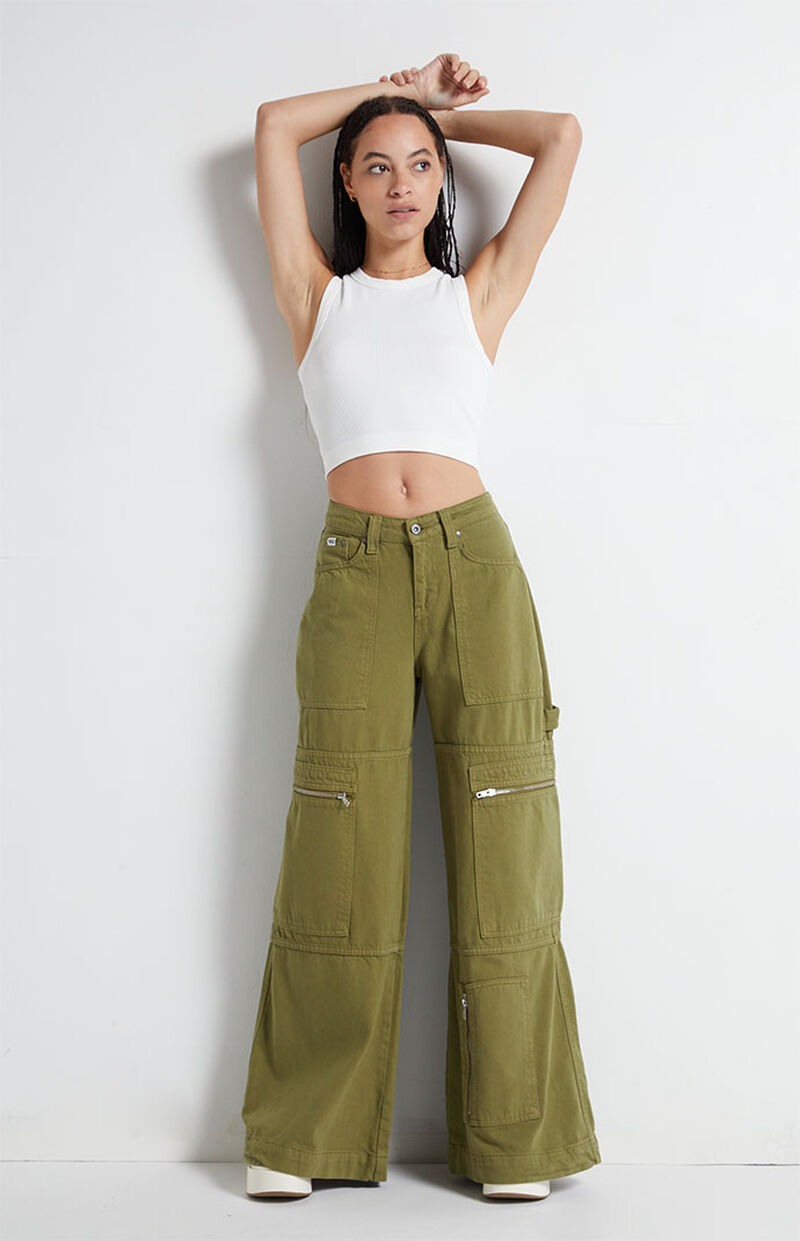 The Ragged Priest Multi Zip Sweeper Cargo Jeans PacSun