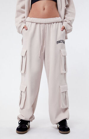 Embroidered Cargo Sweatpants image number 2
