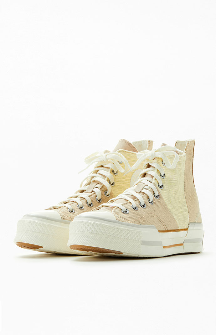 Converse Beige Chuck 70 Plus High Top Sneakers PacSun