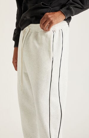 Gray Piping Track Sweatpants image number 5