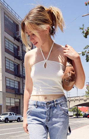 White Halter Top image number 2