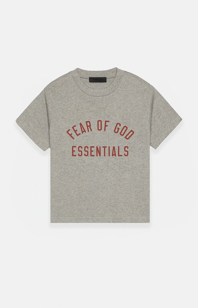 Tシャツ・カットソー Essentials H.Jersey Crewneck T-Shirt Dark Heather Oatmeal Fear Of God Essentials Heavy Jersey S/S Dark Heather Oatmeal