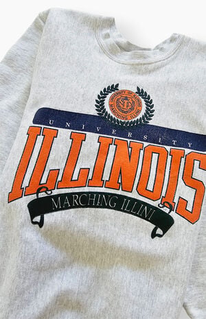 Upcycled Illinois Crew Neck Sweatshirt image number 2