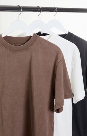 3 Pack Solid Color Cropped T-Shirts image number 2