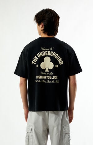 Black Clove Waffle Knit Oversized T-Shirt Black Clove Waffle Knit Oversized T-Shirt image number 2