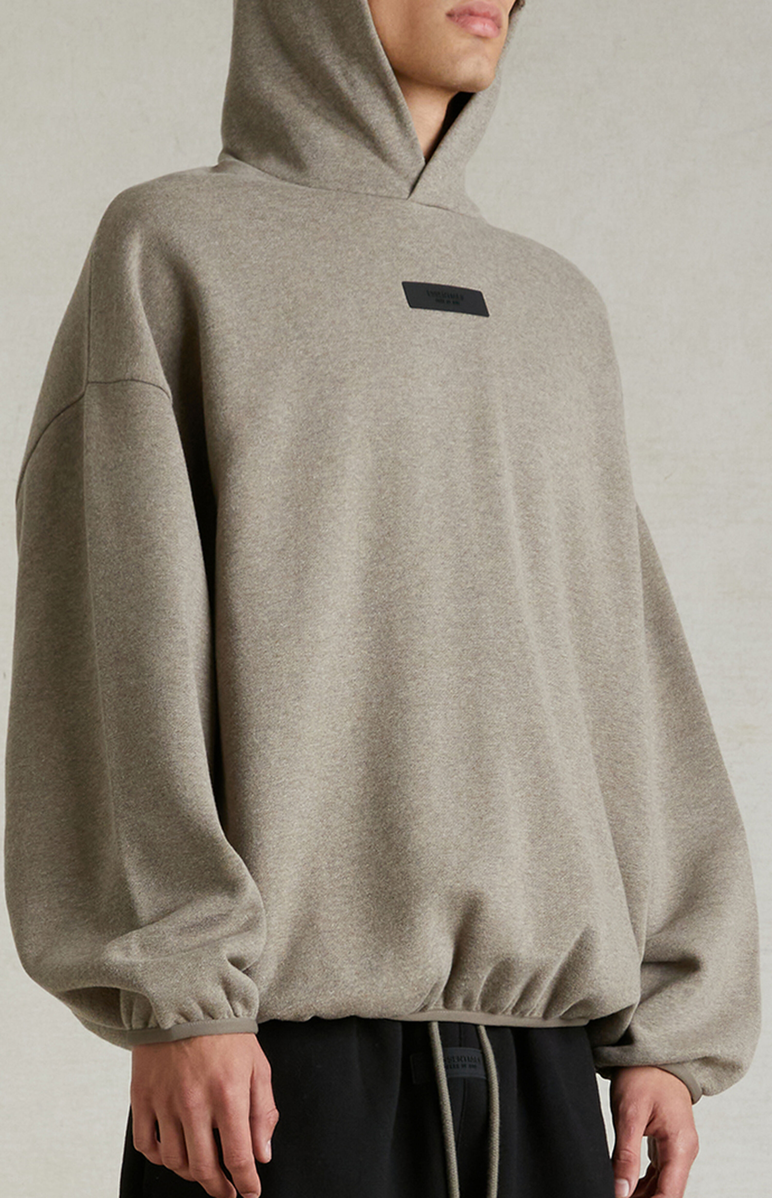 essentials fear of god hoodie heather grey