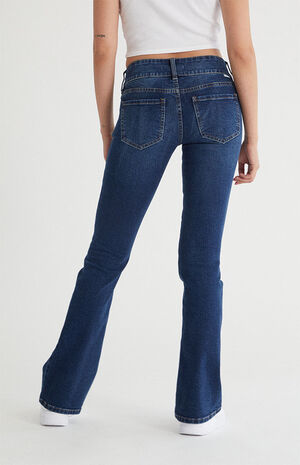 Dark Low Rise Bootcut Jeans image number 3