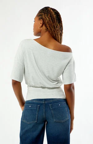 Stacy Cinched Waist Short Sleeve Top image number 4