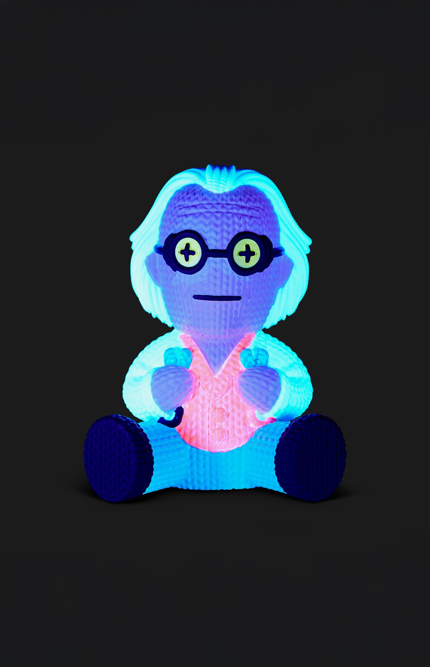 Back to the Future Black Light Dr. Emmett Brown 149 Knit Series Vinyl Figure