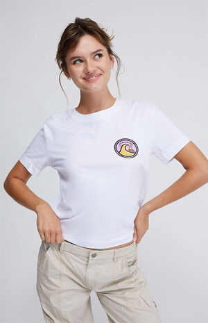 White Cropped T-Shirt image number 1