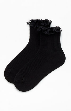 Lace Ruffle Socks image number 1