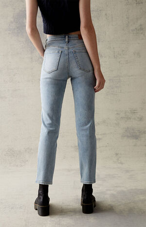 Light Blue Stretch Vintage Skinny Jeans image number 4