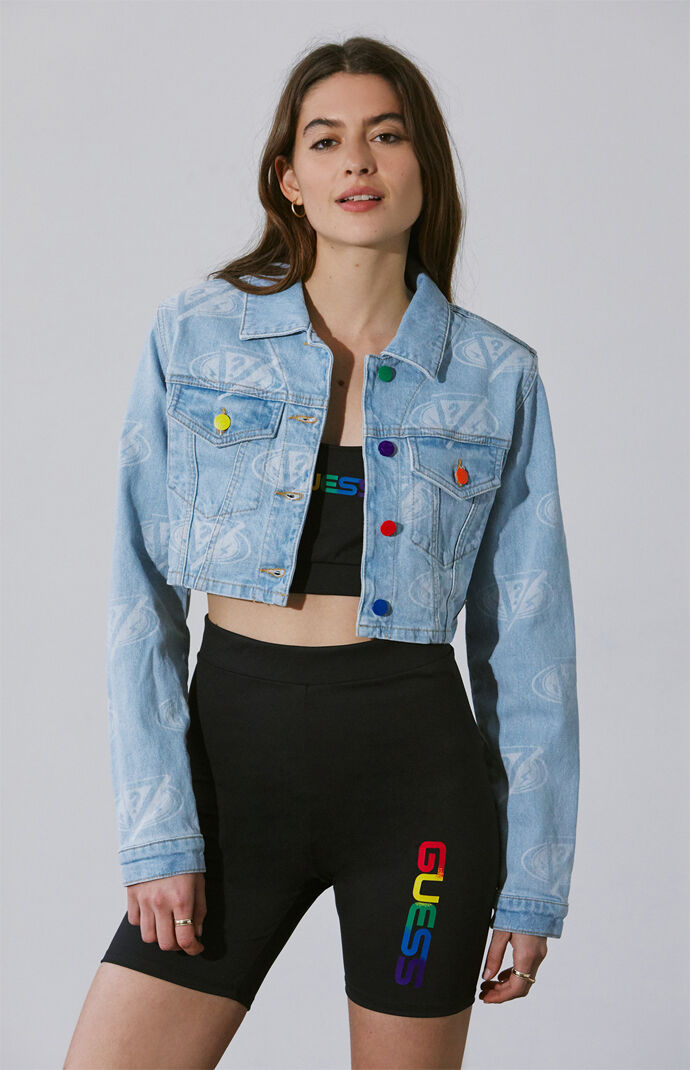 Guess X J Balvin Talia Cropped Jacket At Pacsun Com