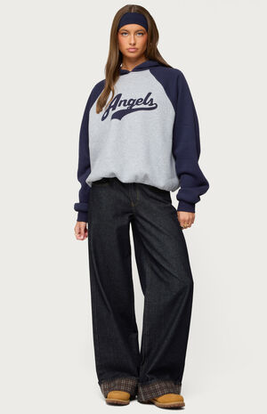 Angels Raglan Oversized Hoodie image number 5