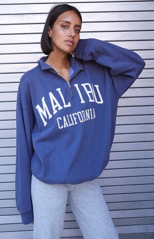 John Galt Malibu California Half-Zip Sweatshirt | PacSun