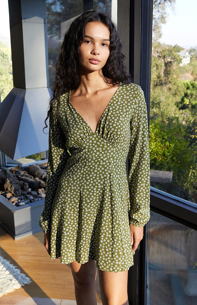 Pacsun wrap dress hot sale