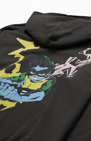 x Carl Jones Washed Black Graphic Hoodie image number 4