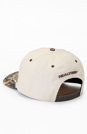 Camo Vintage Deer Edge Snapback Hat image number 3