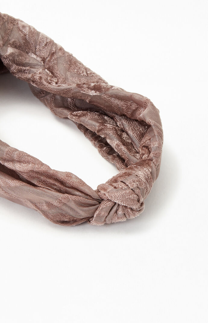 Burnout Velvet Knit Headband