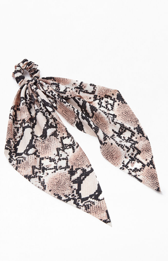 Snake Flowy Scrunchie