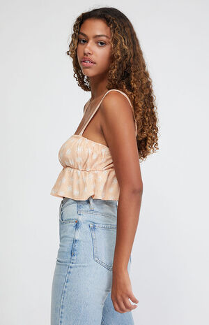 Petite Peplum Tank Top image number 3