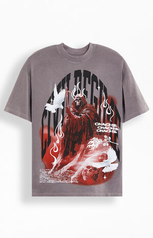 Mount Chaos American Classic Oversized T-Shirt image number 1