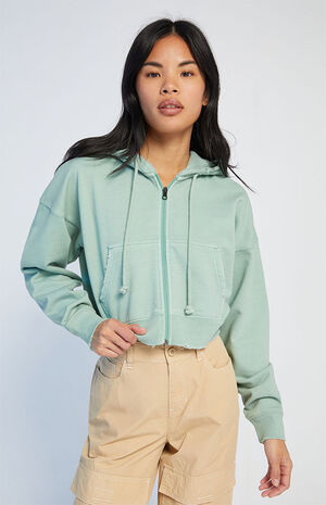 Betty Full Zip Cropped Hoodie image number 1