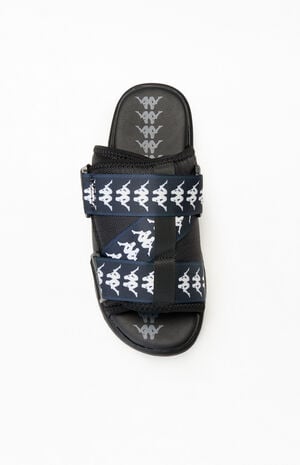 Black & White 222 Banda Mitel 1 Slide Sandals image number 5