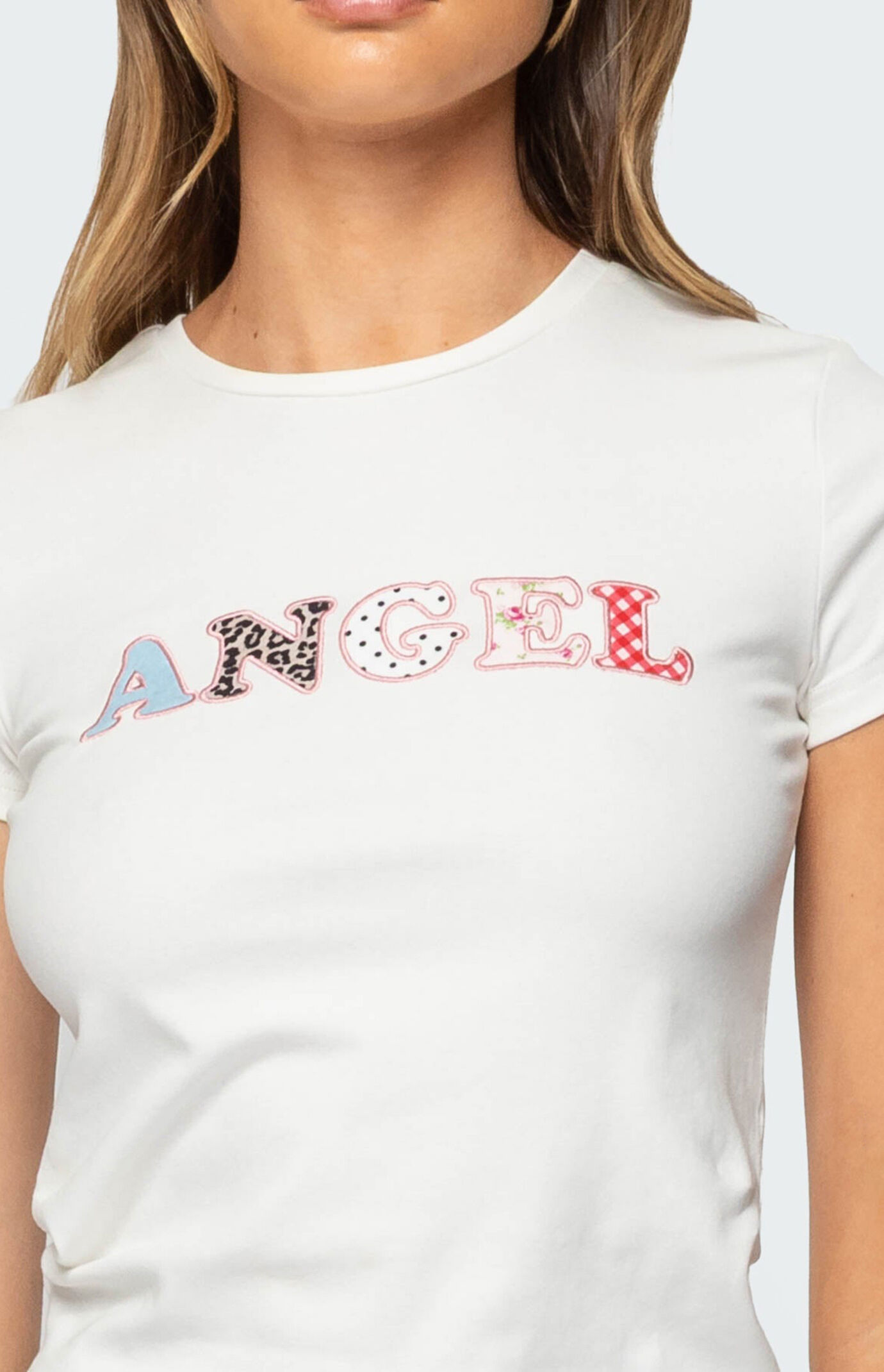 Edikted Angel Patch T-Shirt