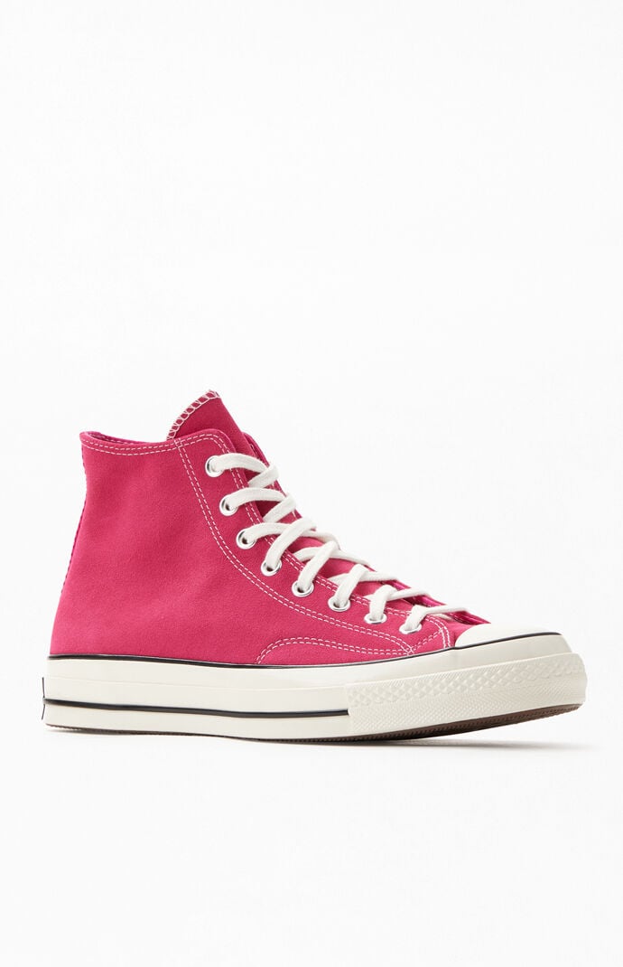 pink suede converse